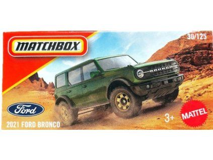 Matchbox 2021 Ford Bronco zelený Box