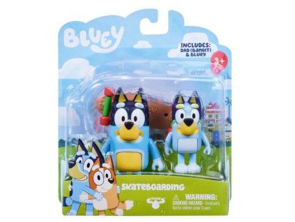 Figurky Bluey Skateboarding 2ks