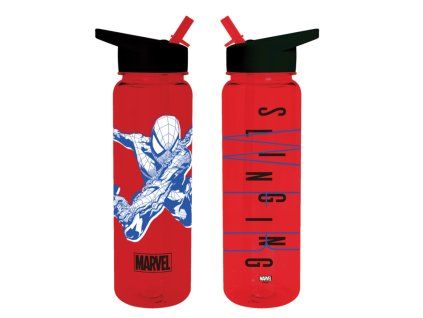 Láhev Spiderman s brčkem
