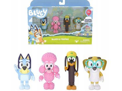 Set figurek Bluey a kamarádi 4ks