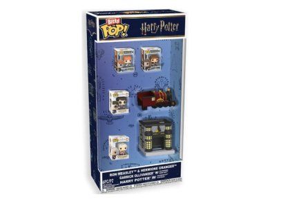 Funko Bitty Pop! Harry Potter Ron Weasley, Hermione Granger, Garrick Ollivander