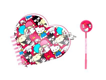 Set diáře a pera Hello Kitty Friends