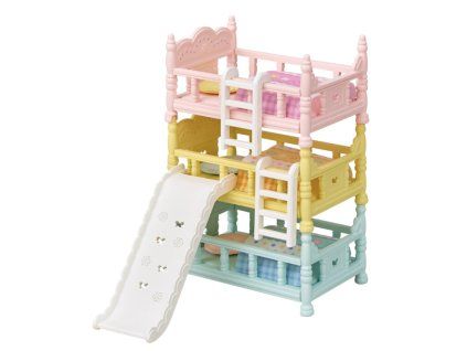 Sylvanian Families 5741 Třípatrová postel se skluzavkou Nové