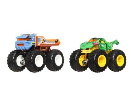 Hot Wheels Monster Trucks Demolition Doubles Lilhaulin 64 Vs Totaled