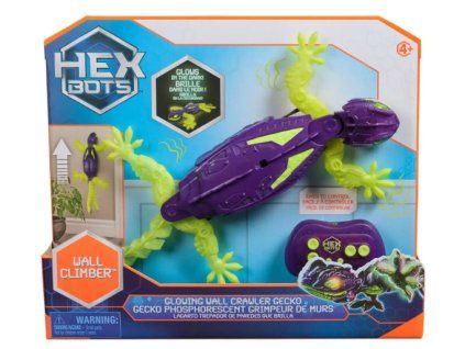 Zvířátko na dálkové ovládání Hexbots Gekon svítící ve tmě
