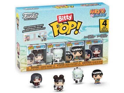 Funko Bitty Pop! 4Pack Naruto Shippuden Tenten, Madara, Might Guy, Itachi Uchiha