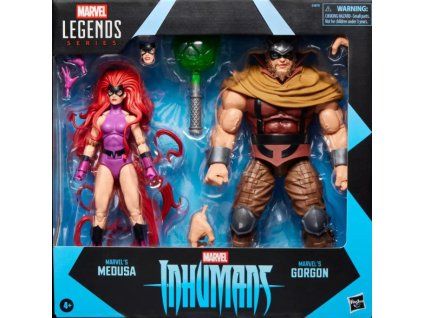 Akční figurky Marvel Legends Series Inhumans Medusa a Gorgon 15cm