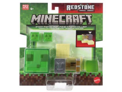 Figurka Minecraft Redstone Charged Sticky Piston Trap