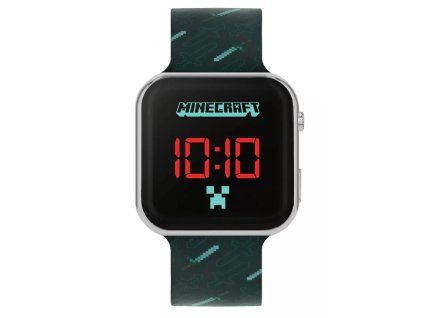 Hodinky Led Minecraft černé
