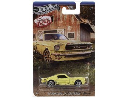 Hot Wheels Vintage Club 1968 Silver Series 65 Mustang Fastback