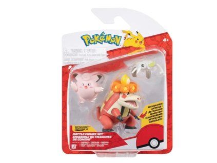 Figurky Pokémon Battle Clefairy, Crocalor a Nincada