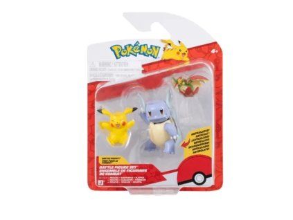 Figurky Pokémon Battle Pikachu, Wartortle a Flapple