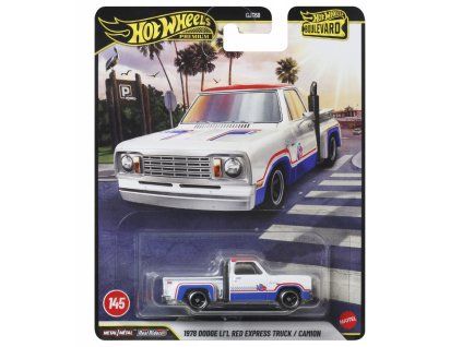Hot Wheels Premium Boulevard 1978 Dodge Li and Red Express Truck