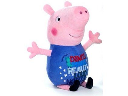 Plyšák Prasátko Peppa George modrý oblek 30cm