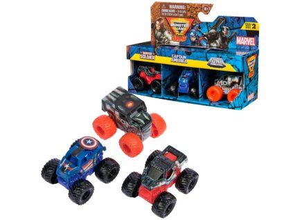Monster Jam Mini Jams Winter Soldier, Captain America, War Machine 3ks