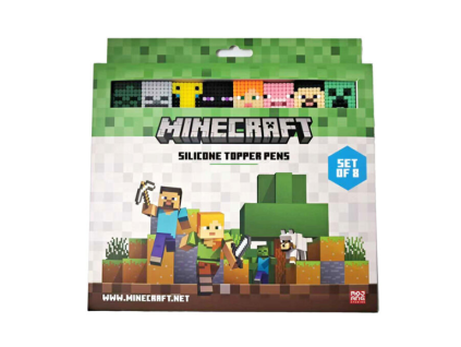 Set topperů Minecraft 8ks