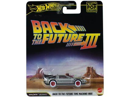 Hot Wheels Premium Cars Pop Culture Back To The FutureIII Time Machine 1955