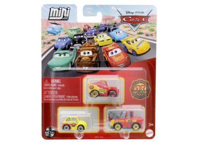 Disney Cars Mini Racers 3ks Luigi, McQueen, Mater