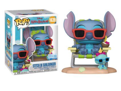 Funko Pop! 1639 Lilo and Stitch Stitch In Sunlounger