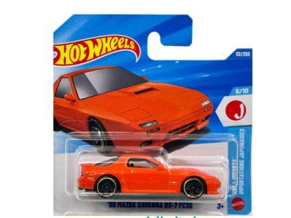 Hot Wheels 89 Mazda Savanna RX 7 FC3S oranžové
