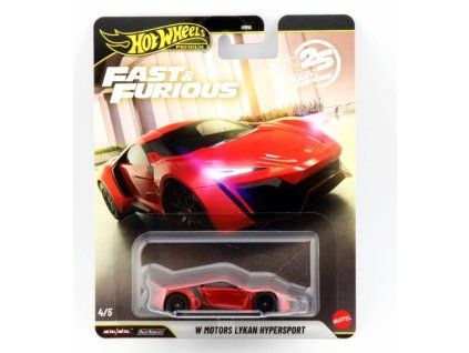 Hot Wheels Premium Fast and Furious W Motors Lykan Hypersport červené