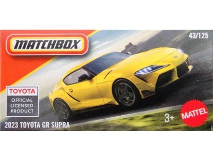 Matchbox 2023 Toyota GR Supra žlutá