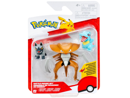 Figurky Pokémon Battle Poochyena, Totodile a Kabu
