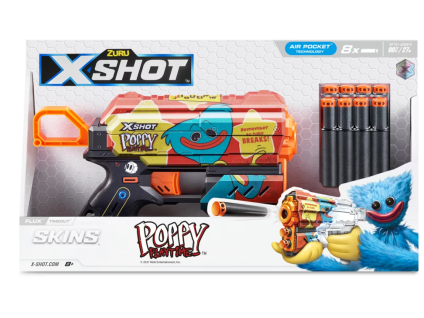 Pistole X Shot Skins, Flux Poppy Playtime hnědá