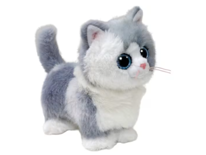 Plyšák Ty Beanie Boos Šedobílá kočka 15cm
