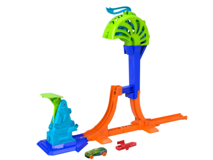Hrací set Hot Wheels Speed Snap Stunt Tracks Power Launch Champion