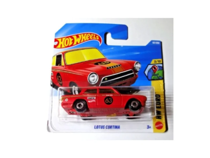 Hot Wheels Lotus Cortina červený