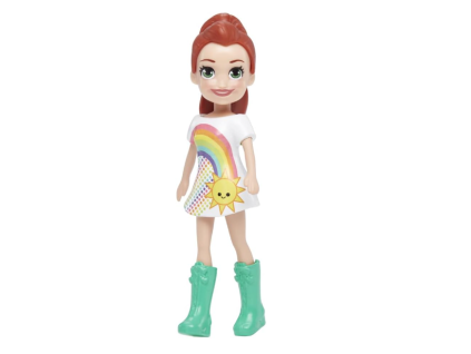 Panenka Polly Pocket Lila s duhou