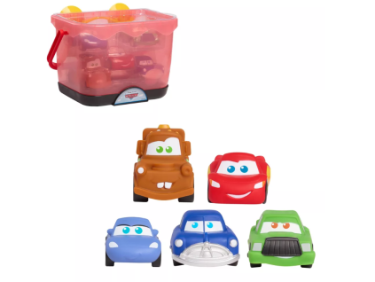 Figurky do vany Disney Cars v kyblíku