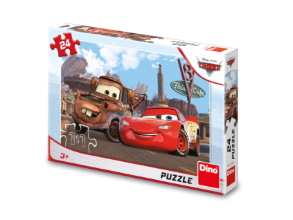 Puzzle Disney Cars ve městě 24 dílků