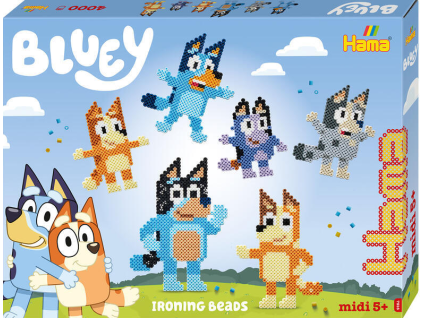 Zažehlovací korálky Hama Dárkový box Bluey