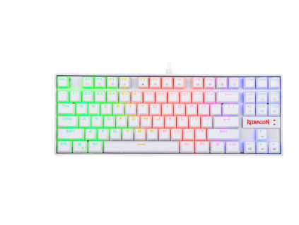 PC Mechanická klávesnice Redragon Kumara K552 RGB bílá EN