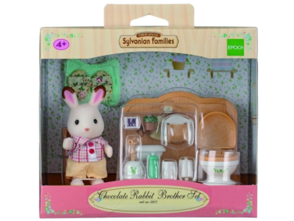 Sylvanian Families 5015 Bratr čokoládových králíčků s toaletou
