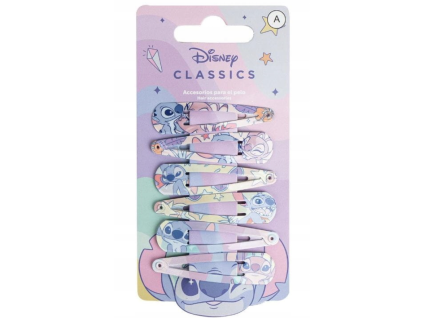 Sponky do vlasů Stitch 6ks