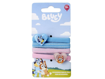 Gumičky do vlasů Bluey 4ks