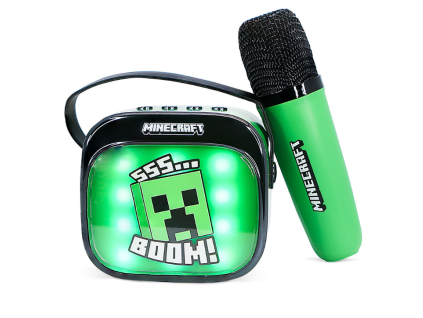 Karaoke LED reproduktor s mikrofonem OTL Minecraft
