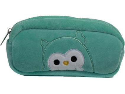 Plyšový penál Squishmallows Pouzdro zelená sova