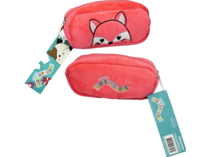 Plyšový penál Squishmallows Pouzdro červená liška