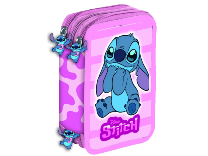 Penál Disney Stitch Lovely třípatrový s výbavou