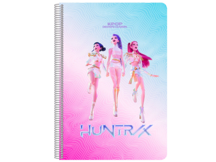 Kroužkový zápisník Demon Hunters Kpop A4