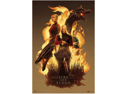 Plakát House of Dragons Fire and Blood