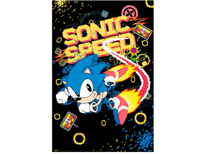 Plakát Sonic Speed