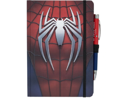 Zápisník s propiskou Spiderman logo A5