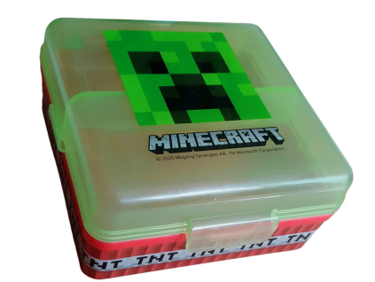 Svačinový box Minecraft zeleno červený