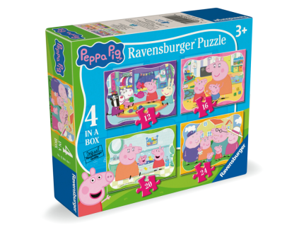 Puzzle Prasátko Peppa 4v1