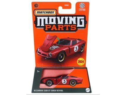 Matchbox Moving Parts Bizzarrini 5300 GT Corsa Revival červená Nové